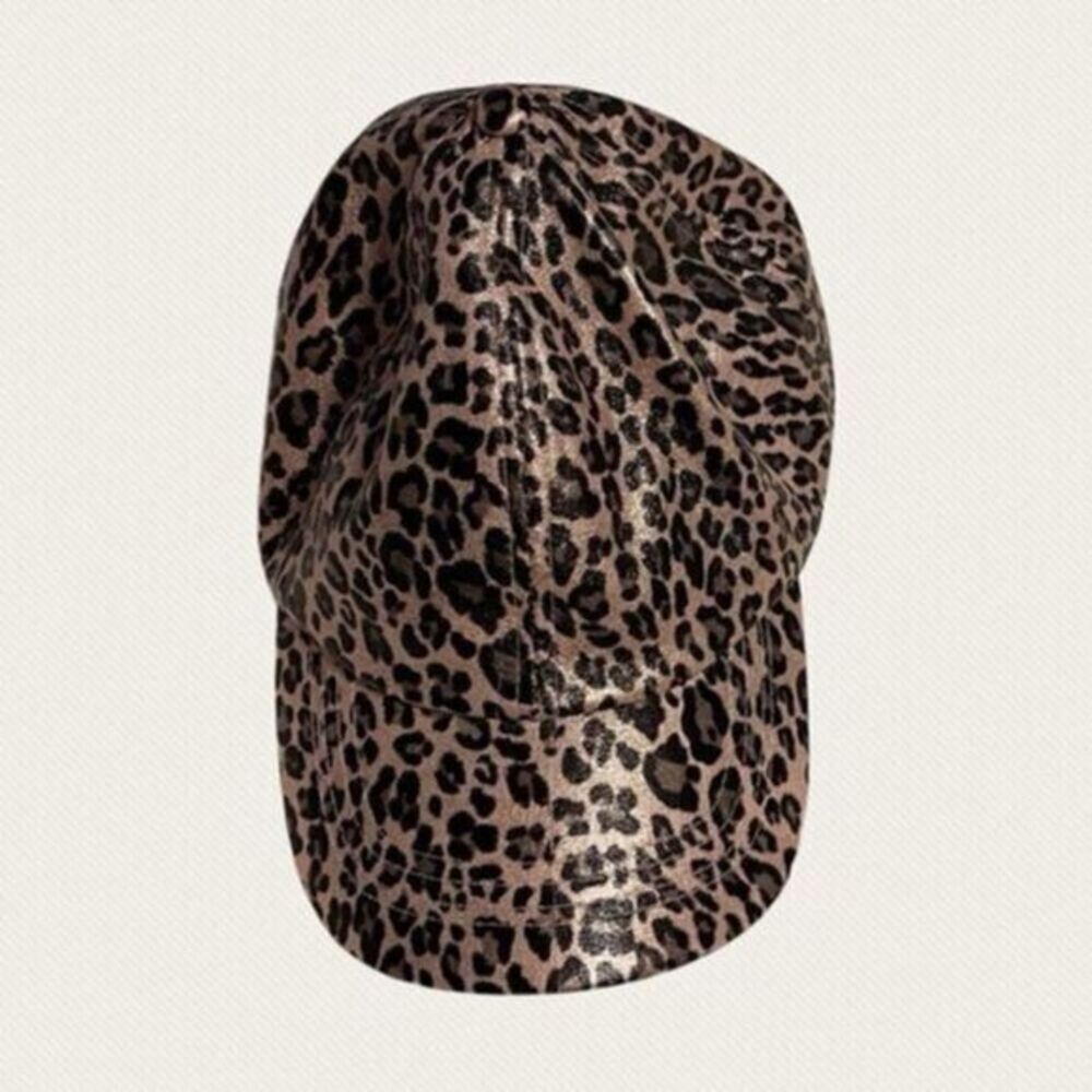 PONYFLO BALL CAP GLITTER CHEETAH PRINT NWOT